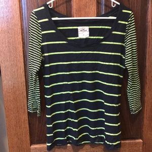 Hollister 3/4 sleeve top
